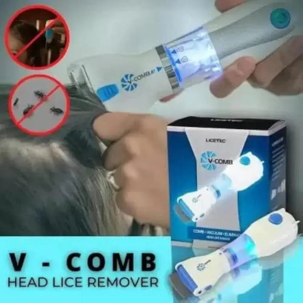 Anti-Lice Electric Comb - 1 Pcs Easy-To-Clean Design for Effective Personal Grooming