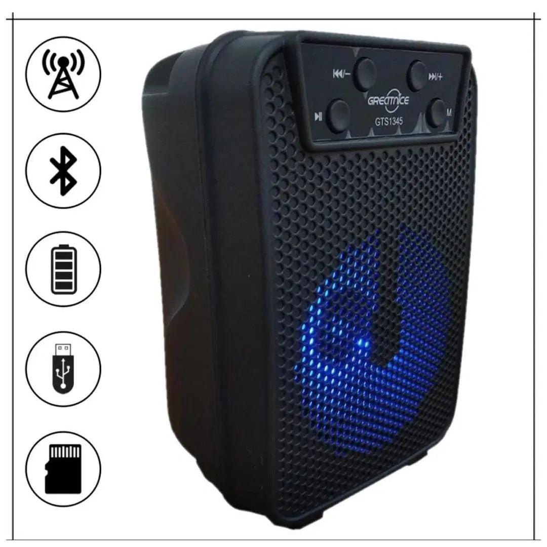 Powerful Bluetooth Speaker with Long-Lasting Battery - GTS 1345 3 Inches
