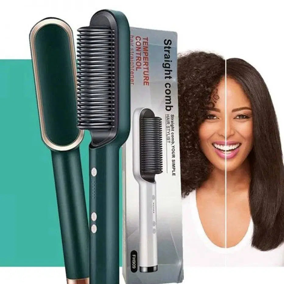 Heat Control Straightener Brush