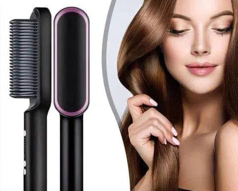Heat Control Straightener Brush